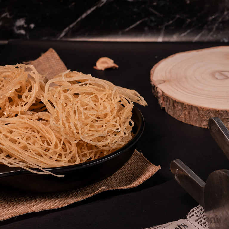 OMAPODI VADAM (THENKUZHAL VADAM / RICE NOODLES FRYUM)